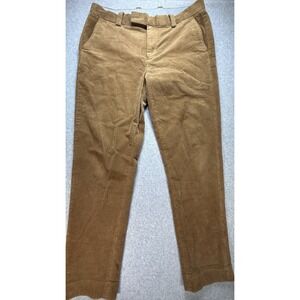 Brooks Brothers Corduroy Pants Mens 36 x 31 Brown Classic Stretch Work Slim Fit